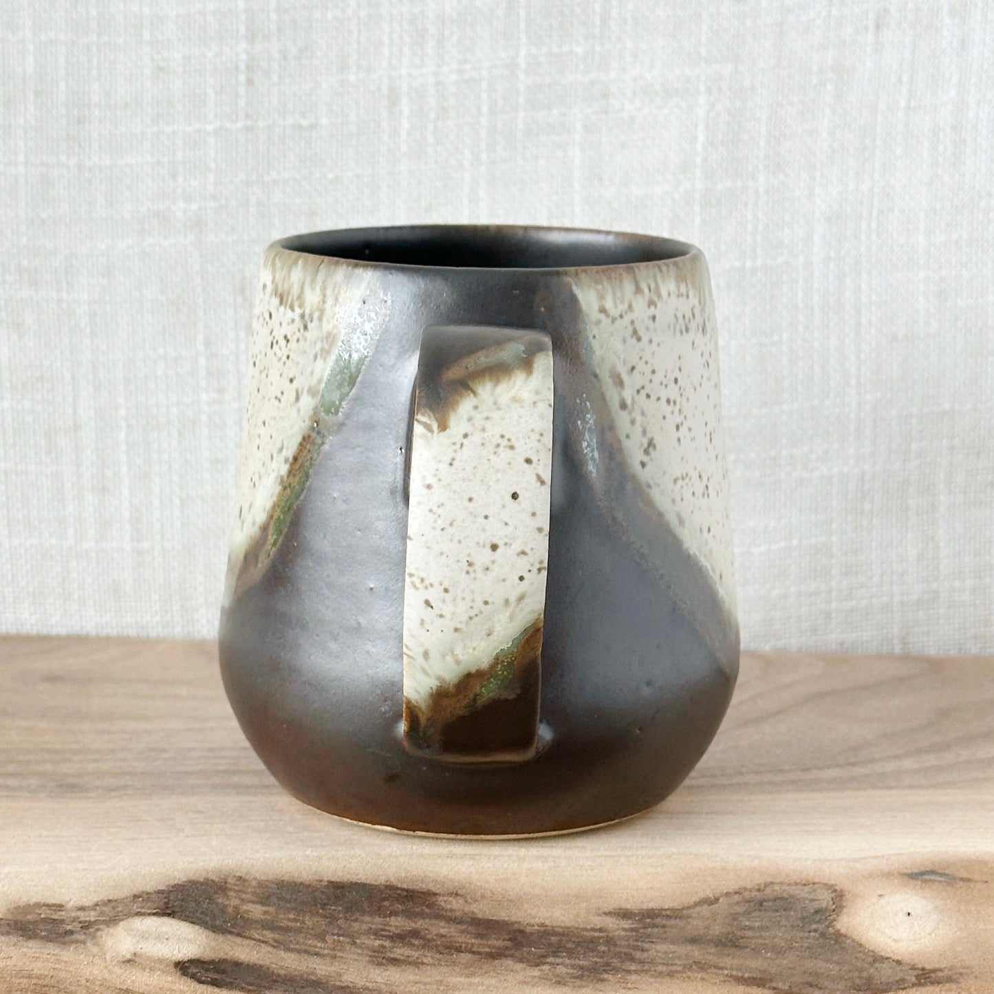 black walnut & cream mug, no 2 (12 oz)