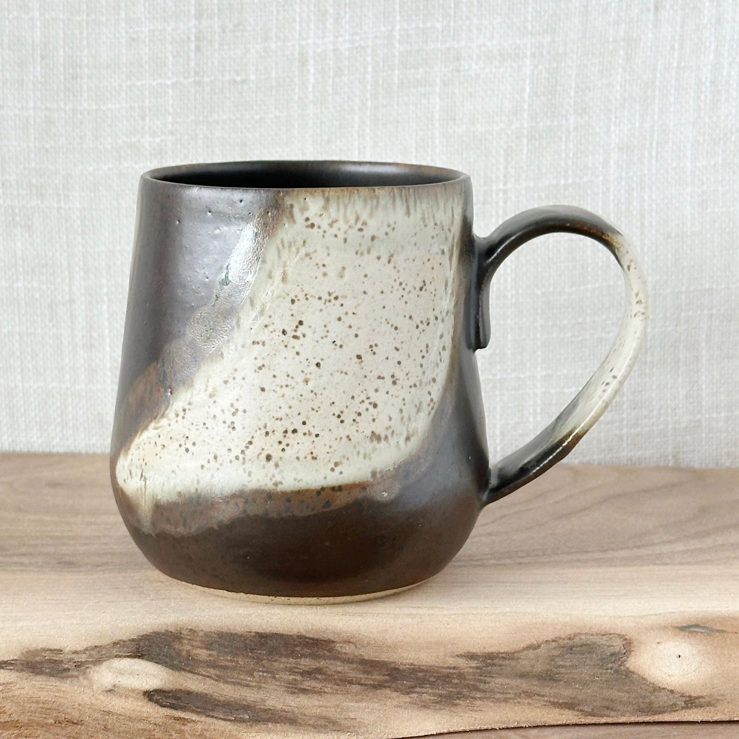 black walnut & cream mug, no 1 (12 oz)