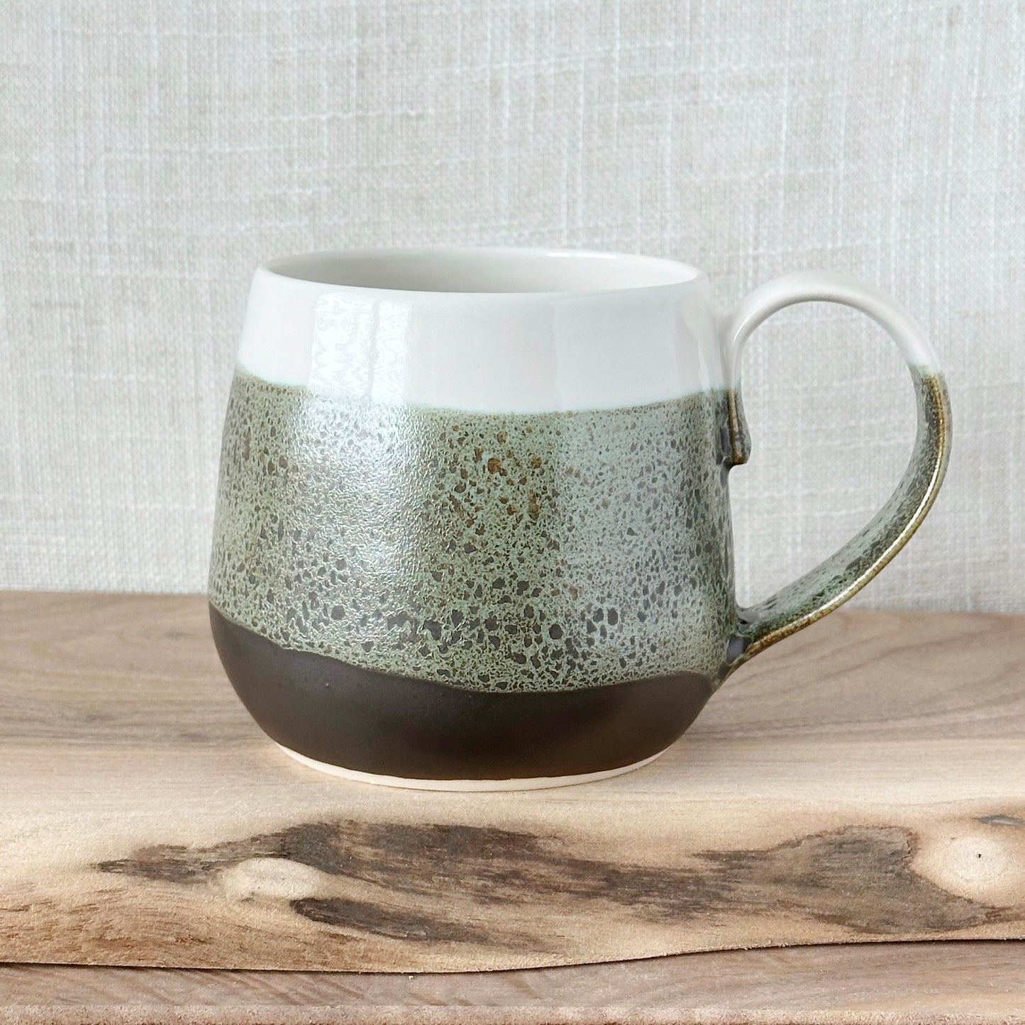 green oil spot mug (15 oz)