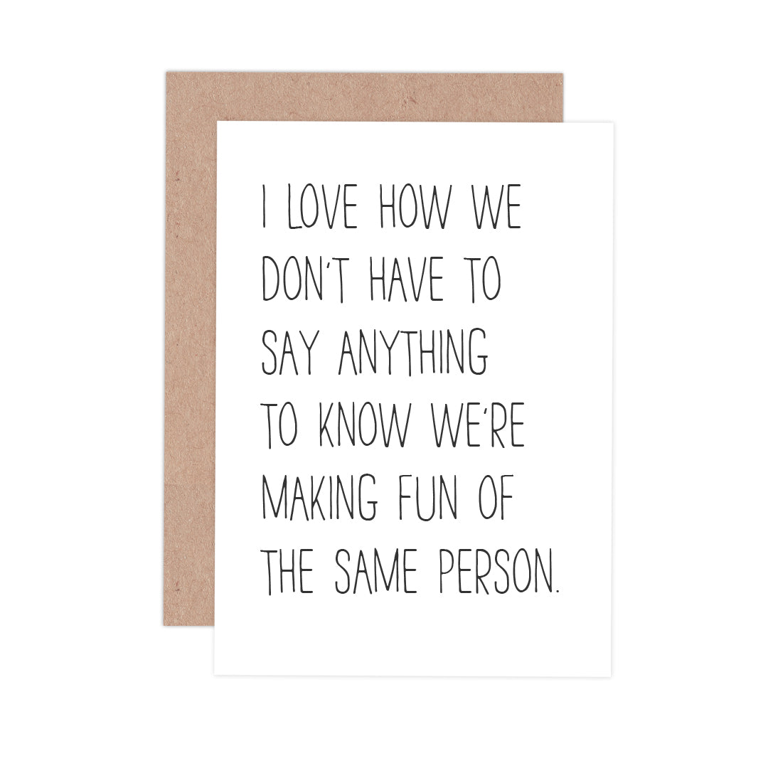 Make Fun Of The Same Person