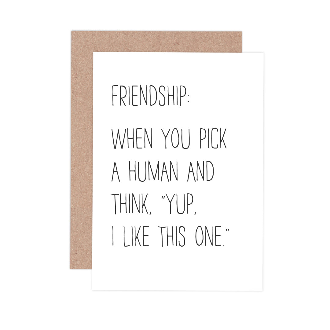 When You Pick a Human