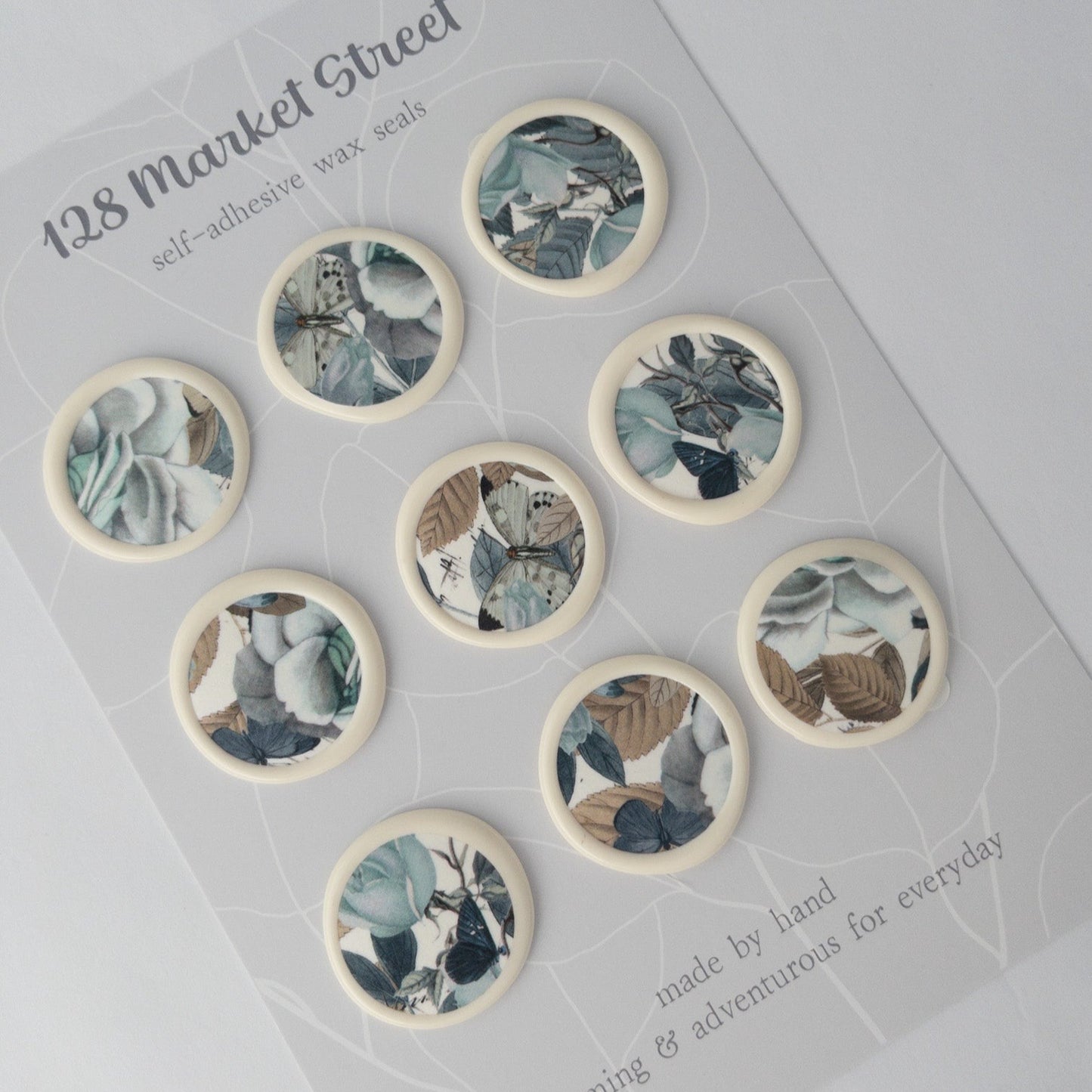 Wax Seals, Set of Nine, Magnolia in Buttercream