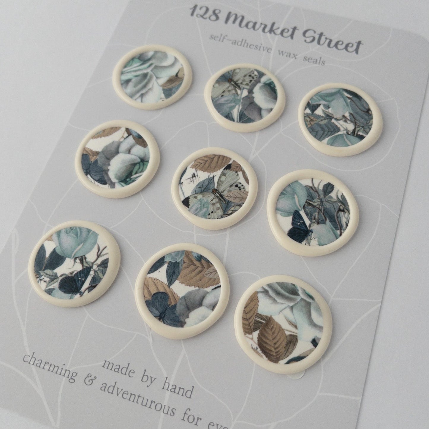 Wax Seals, Set of Nine, Magnolia in Buttercream