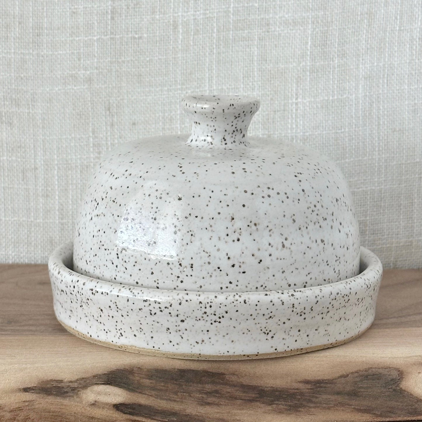 butter dish - white