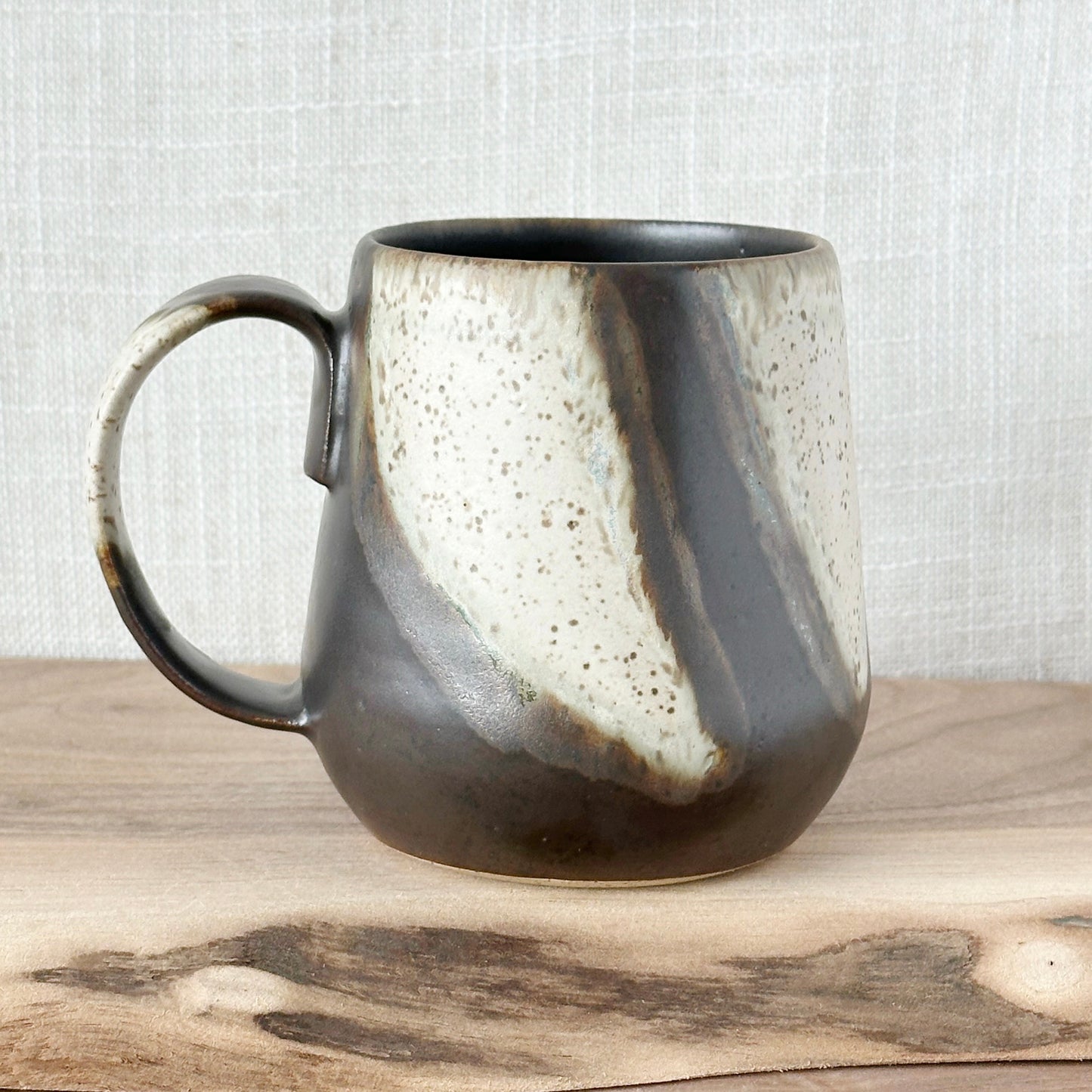 black walnut & cream mug, no 2 (12 oz)