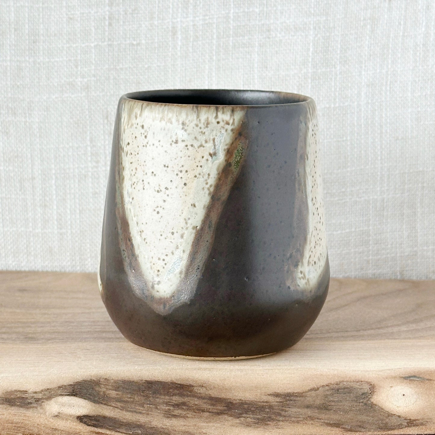 black walnut & cream mug, no 2 (12 oz)