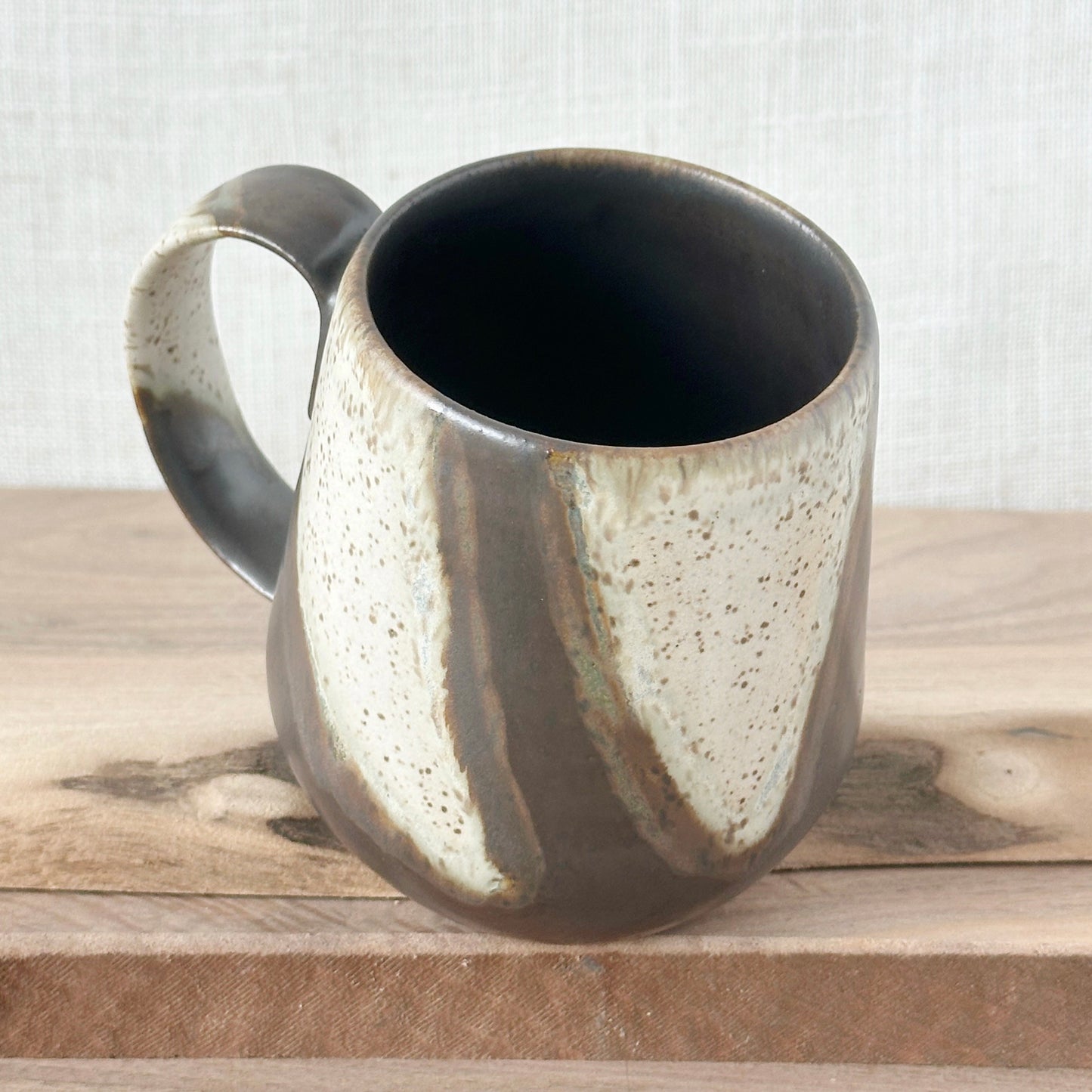 black walnut & cream mug, no 2 (12 oz)