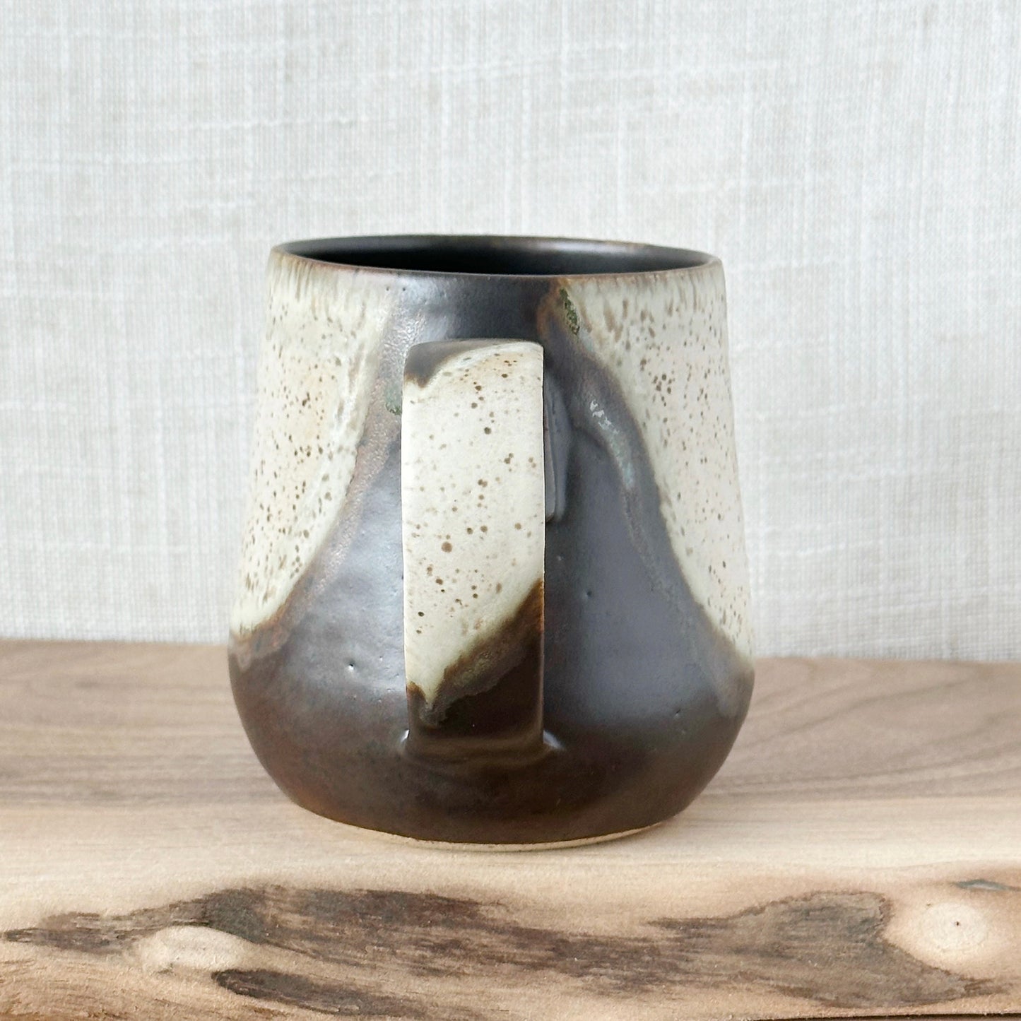 black walnut & cream mug, no 1 (12 oz)