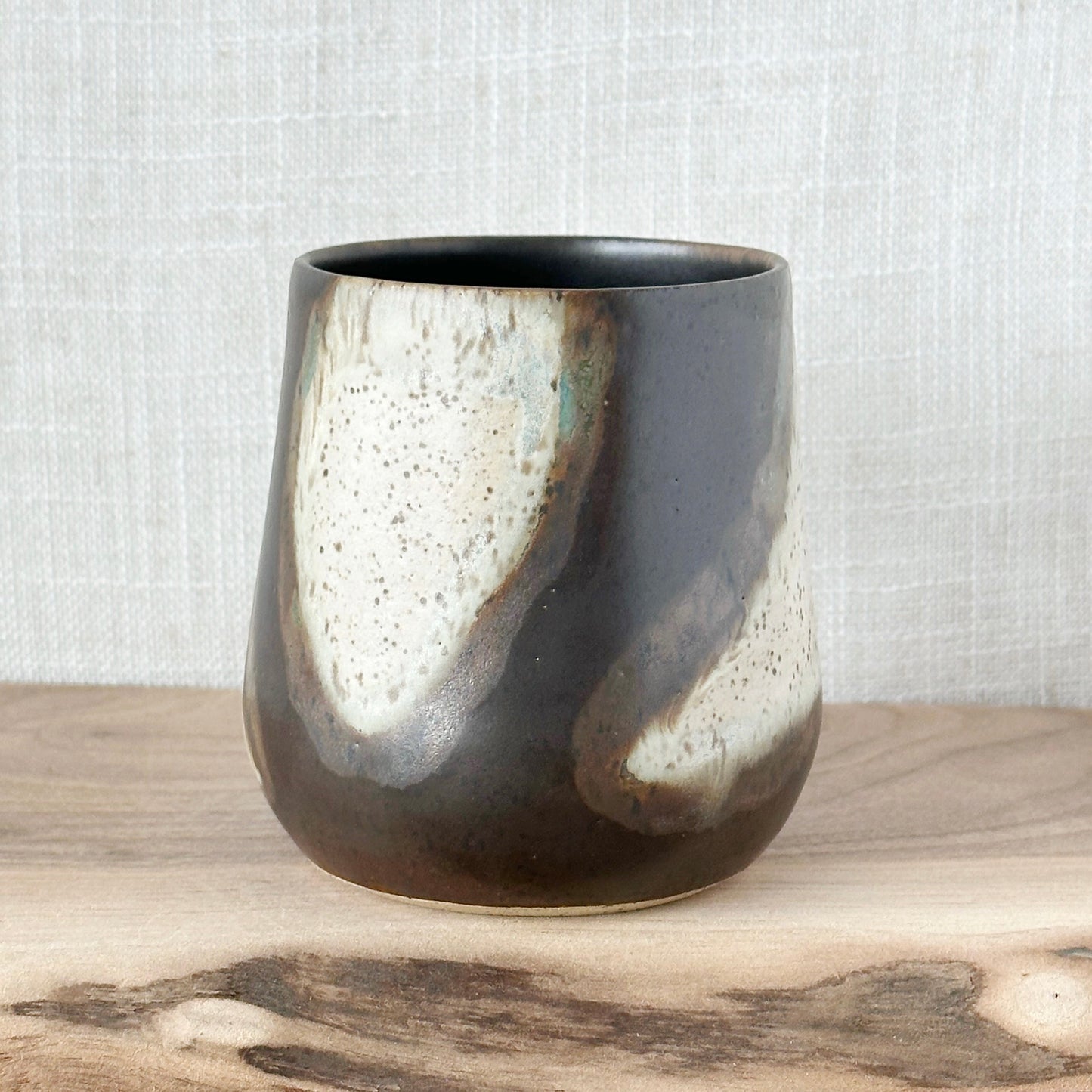 black walnut & cream mug, no 1 (12 oz)