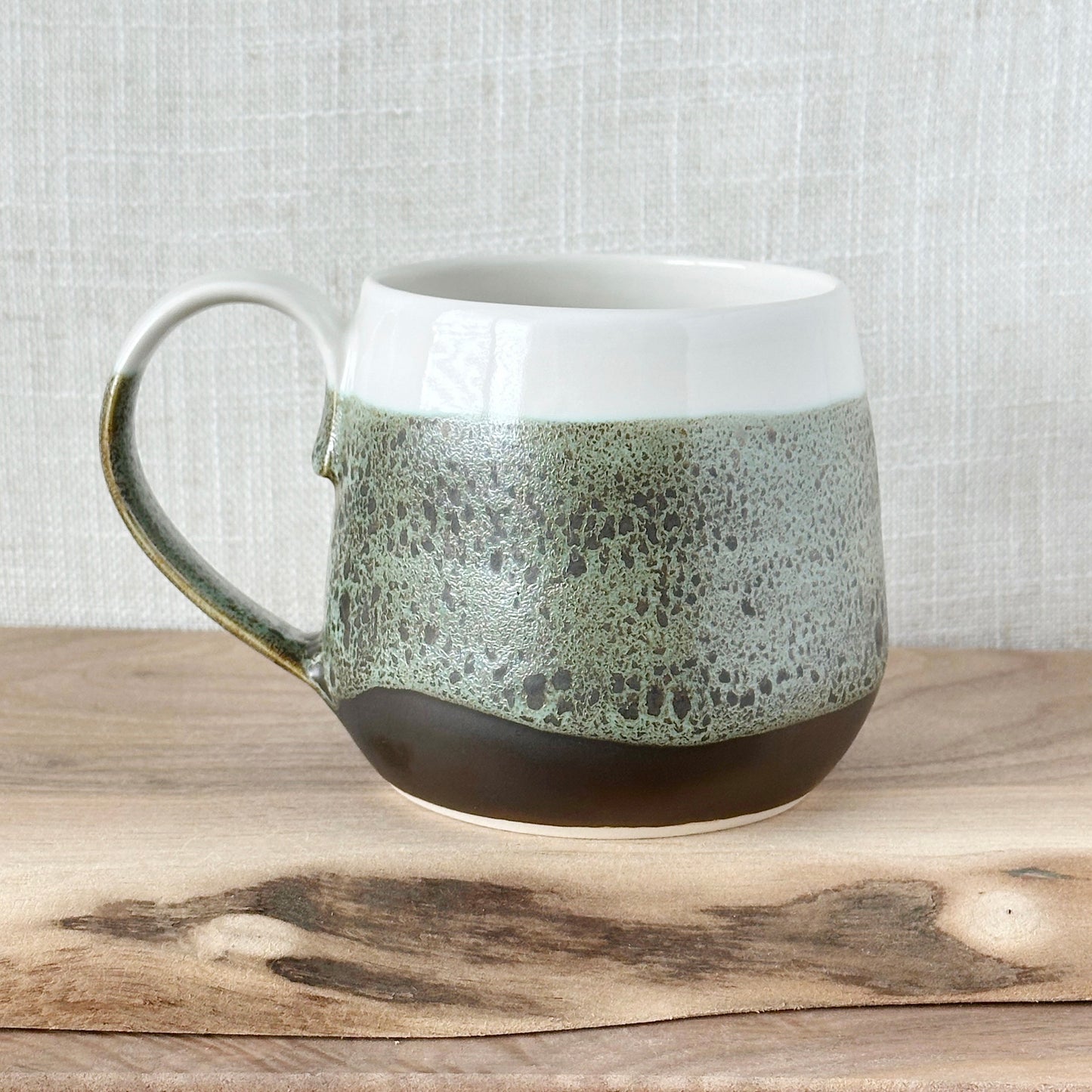 green oil spot mug (15 oz)