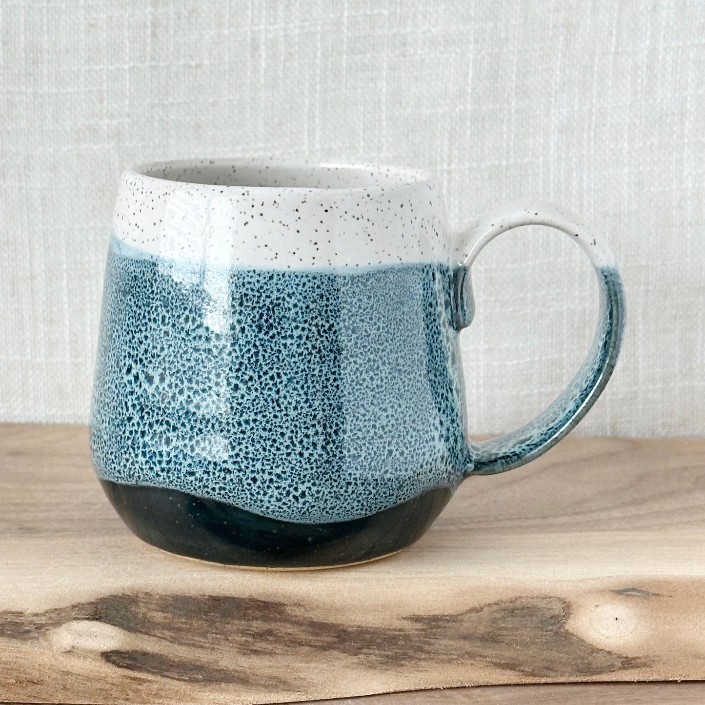 blue oil spot mug (12 oz)
