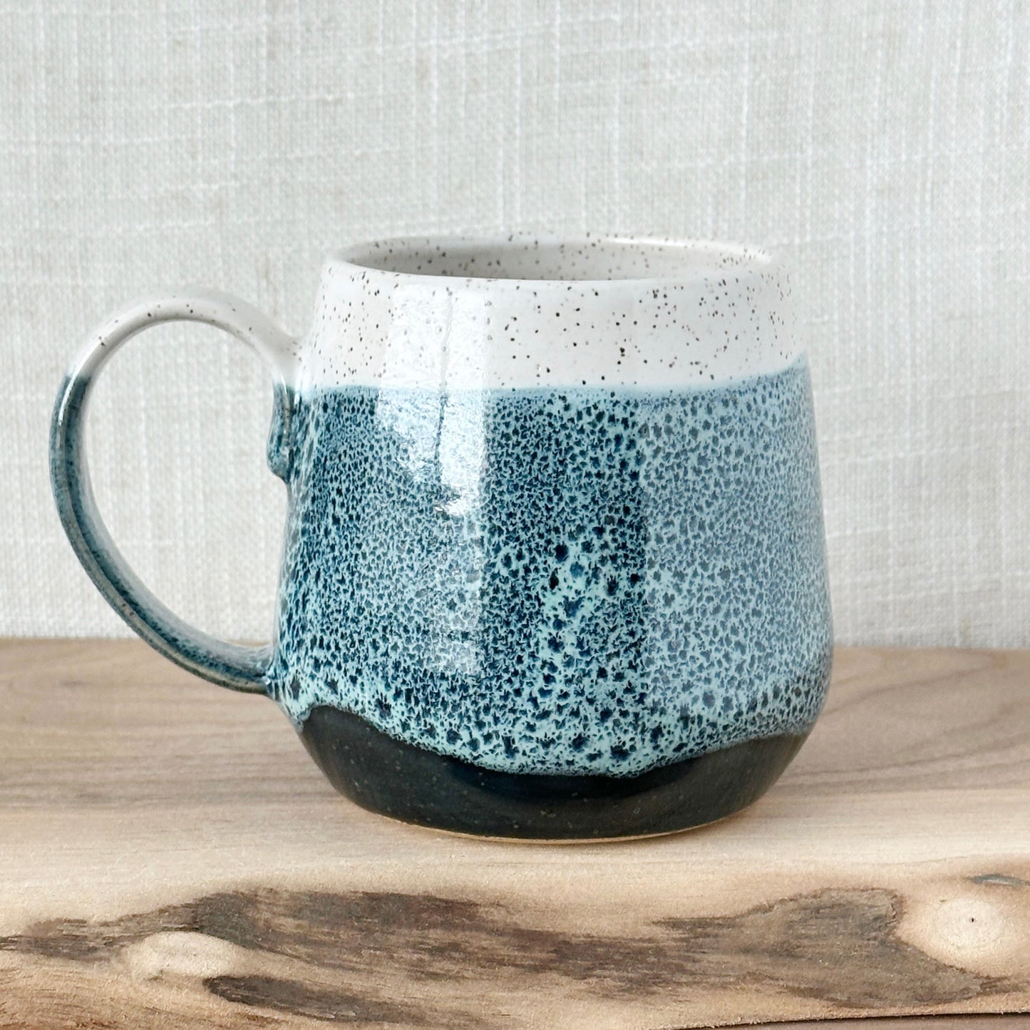 blue oil spot mug (12 oz)