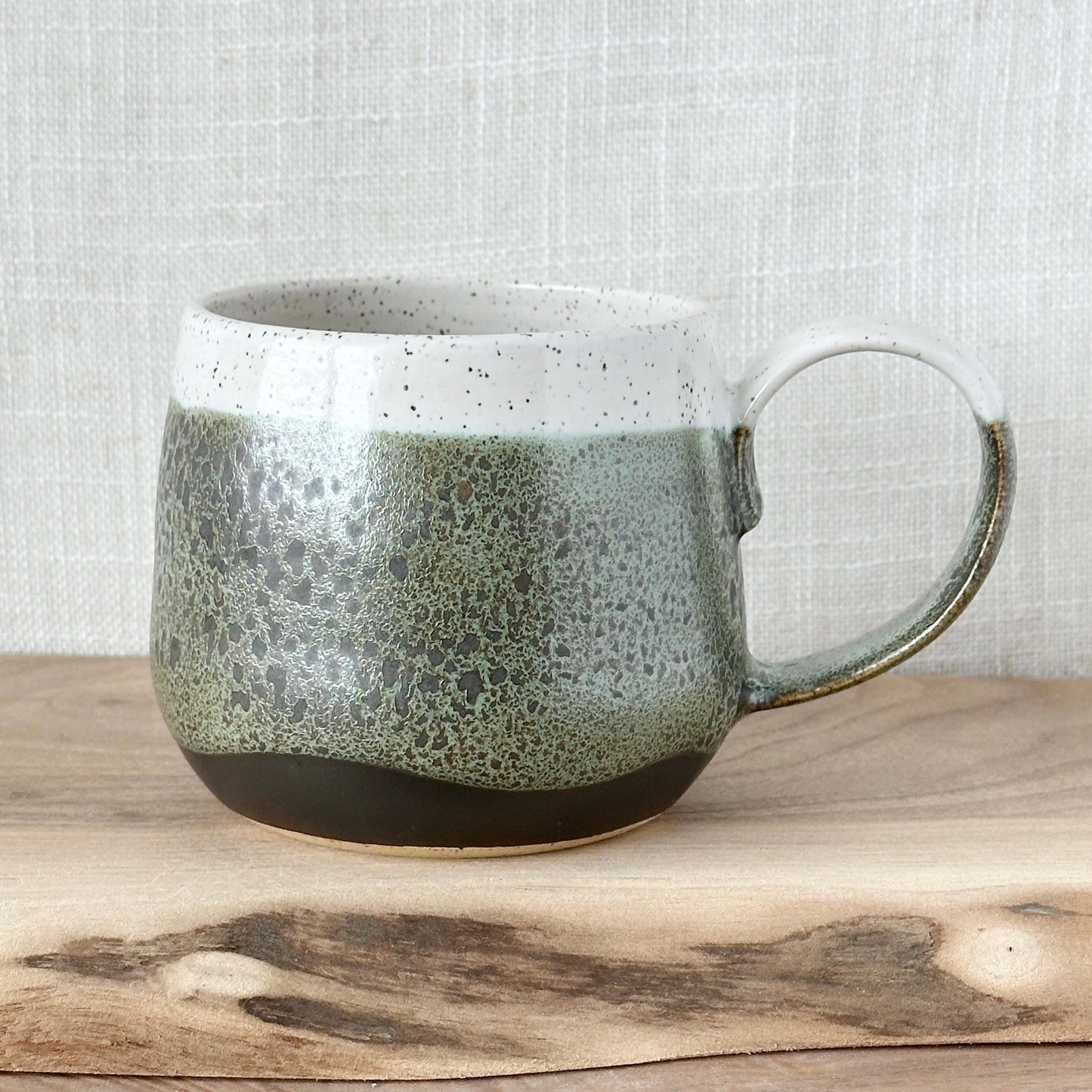 green oil spot mug (15 oz)