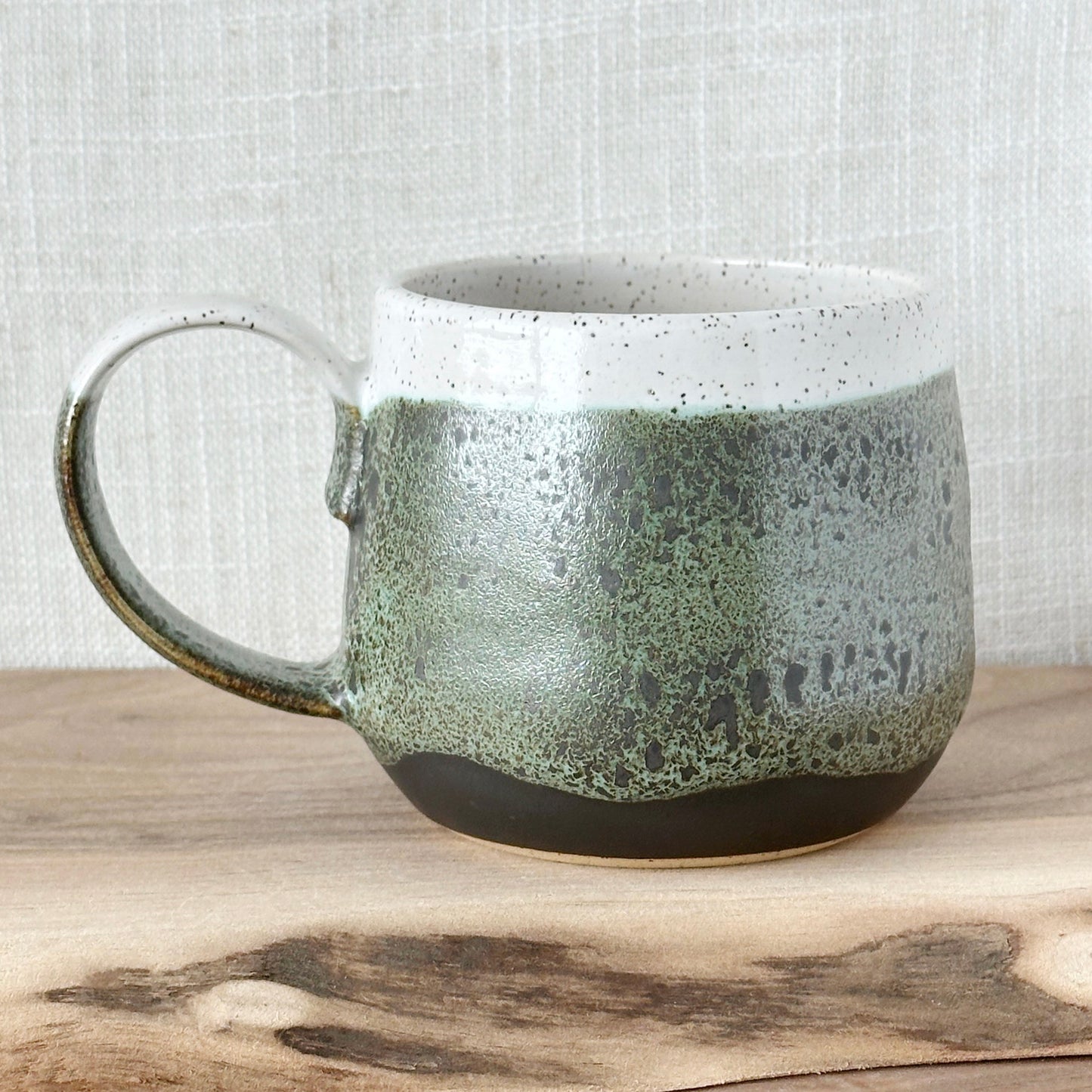 green oil spot mug (15 oz)