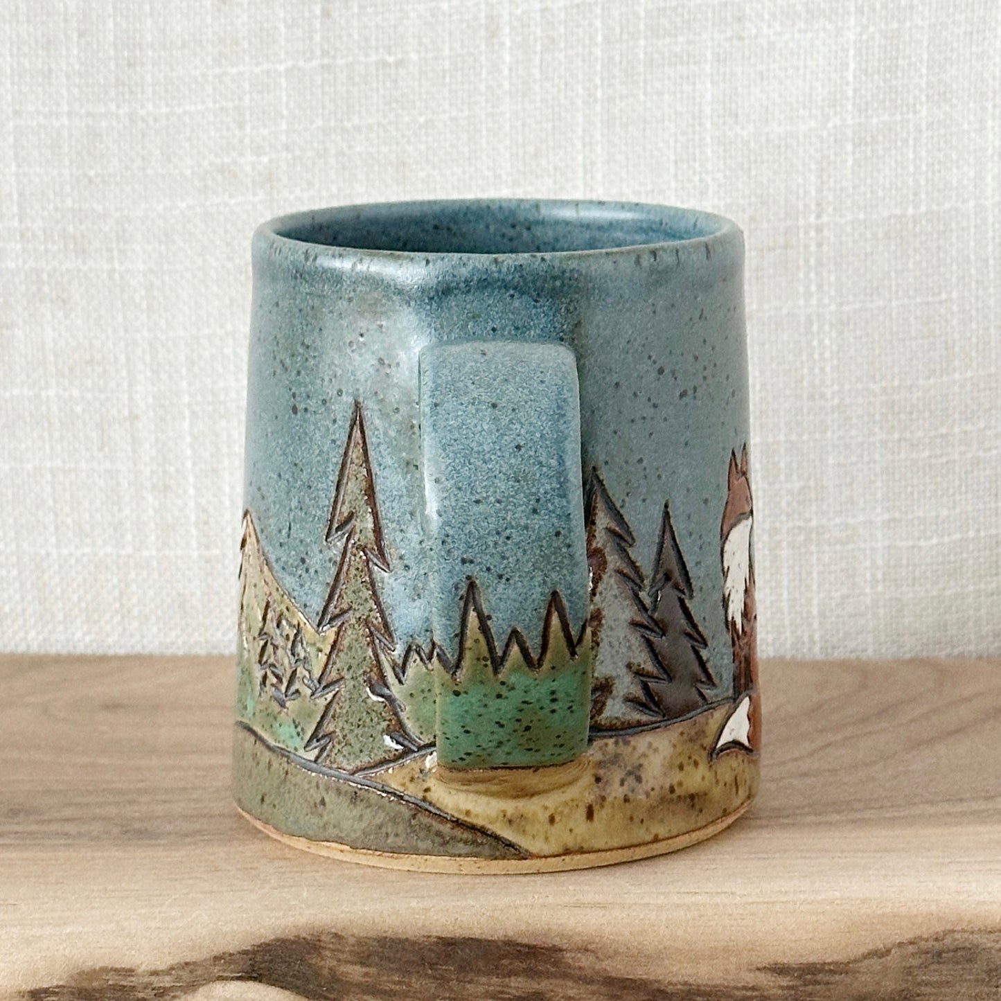 Fox mug, no. 5 - left orientation (10 oz)