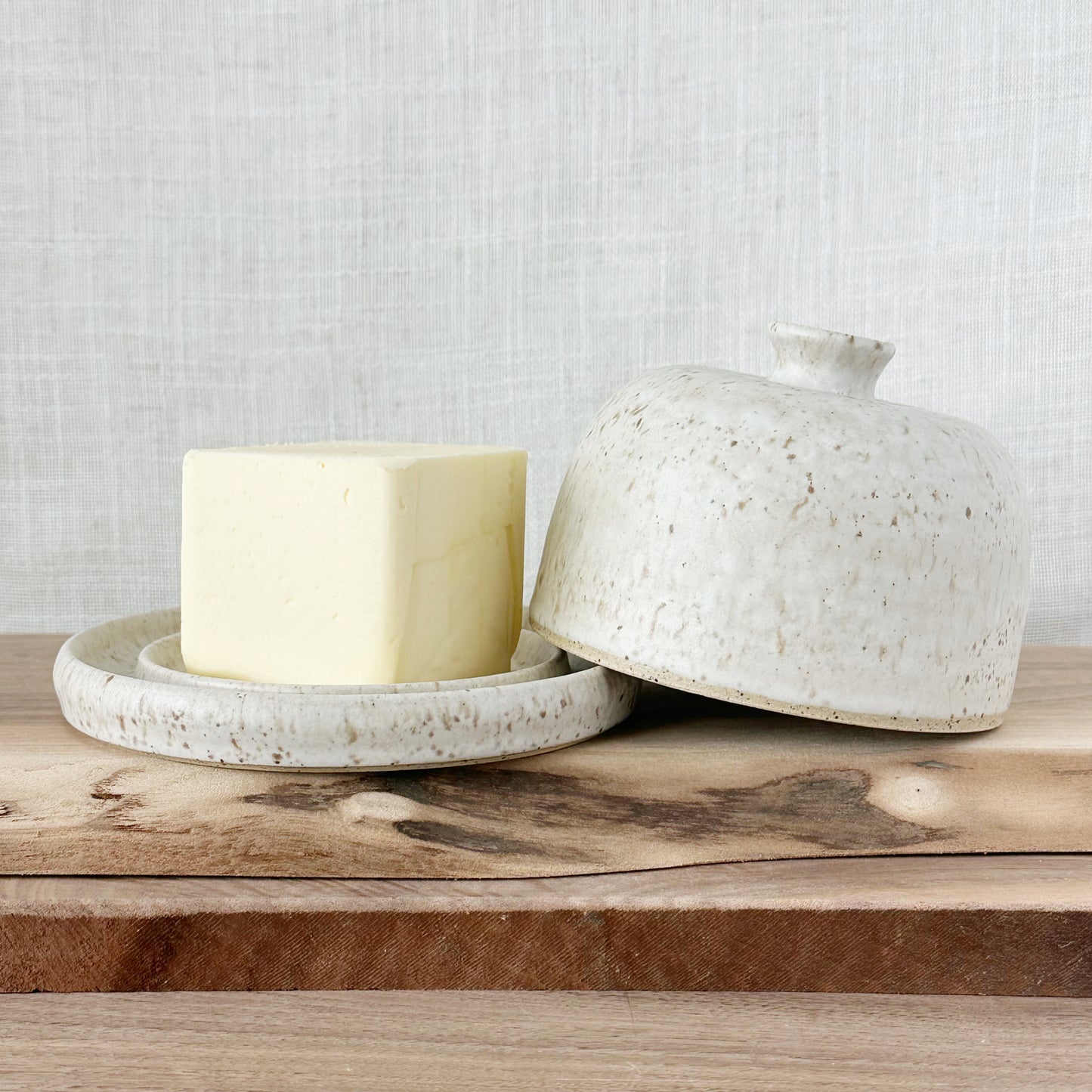 butter dish - cream