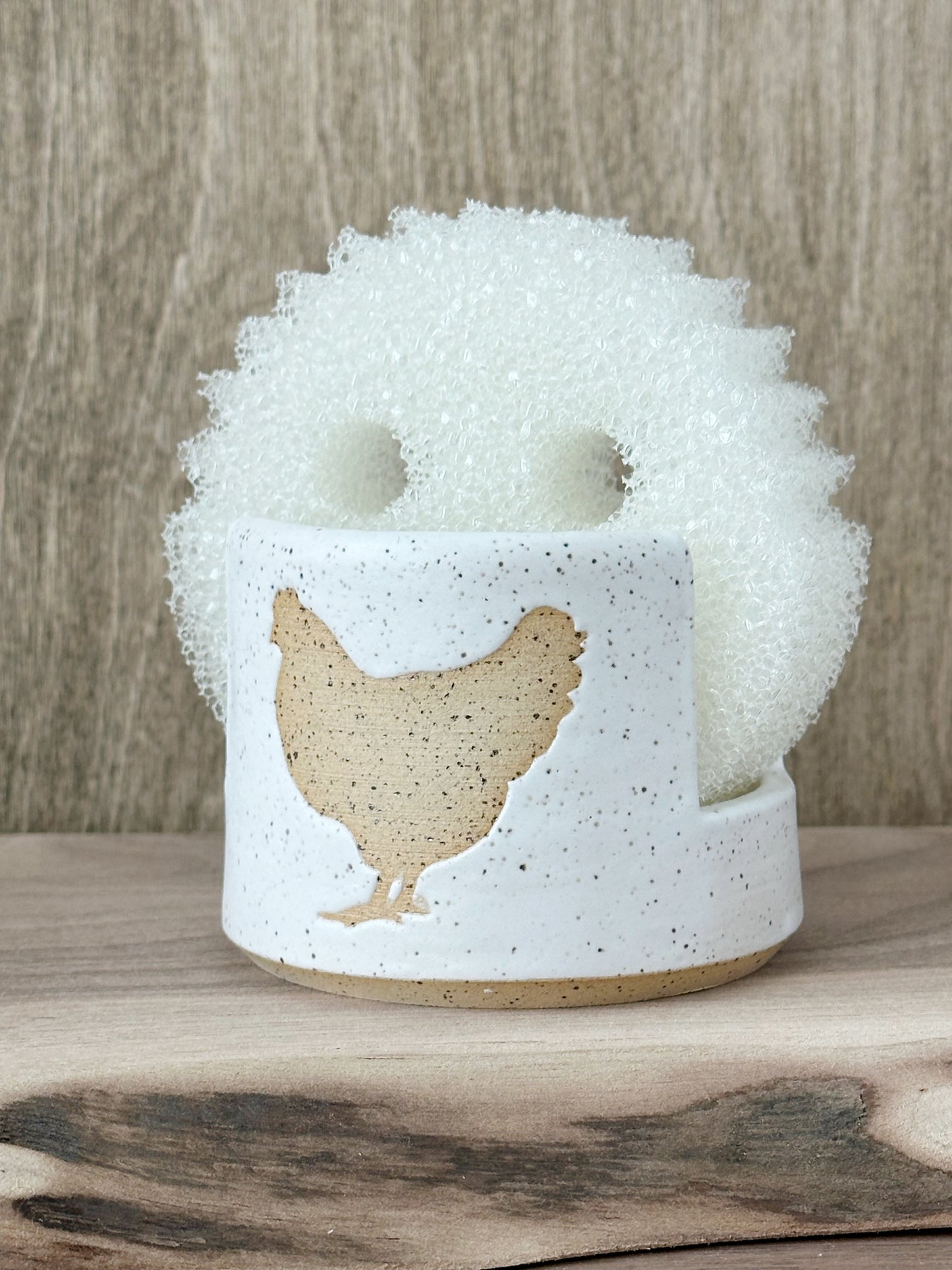 sponge holder, large chicken