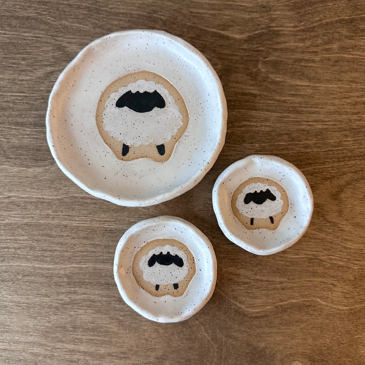 mini plate set - sheep