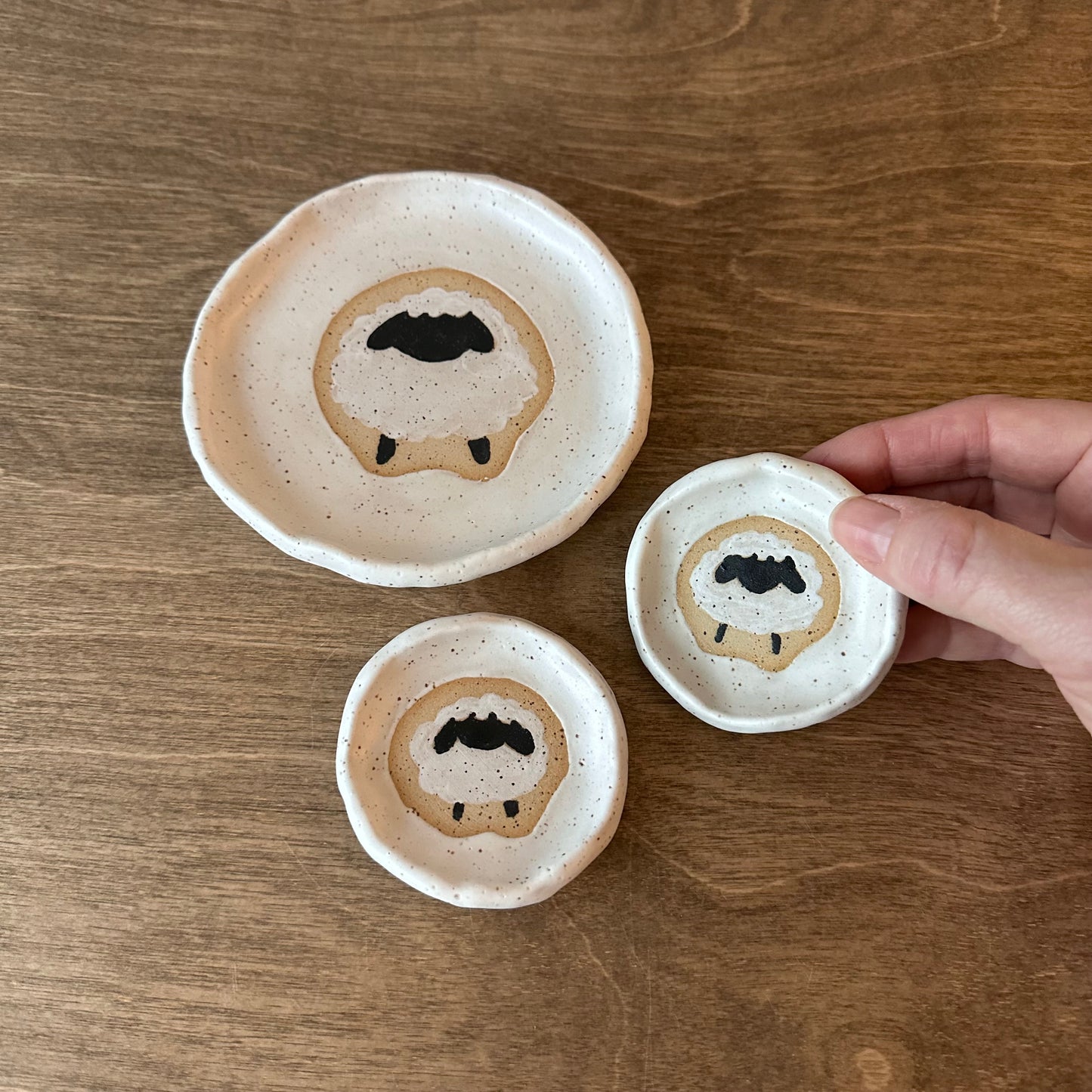 mini plate set - sheep