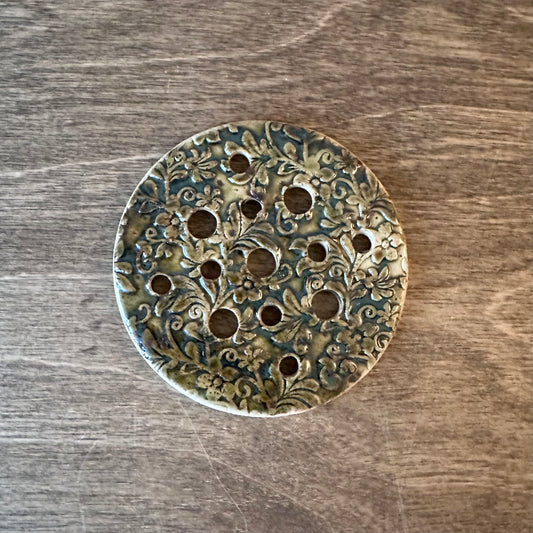 flower frog - dark green no. 1