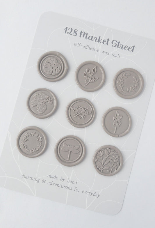 Wax Seals, Set of Nine, Garden No. 3 in Clay